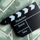 image of clapper board money